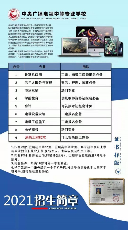 2021年成人電大中專學(xué)費多少？多久可以畢業(yè)？