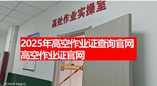 2025年高空作業(yè)證查詢官網 高空作業(yè)證官網